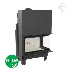 Каминная топка на дровах MBO/P/BS/G, Г-образное стекло справа, гильотина