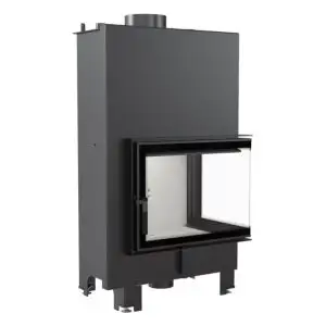 Каминная топка на дровах с водяным контуром MBZ/PW/13/P/BS/W