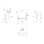 Каминная топка на дровах Zibi/DECO