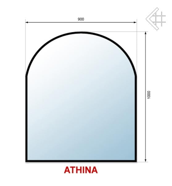 Стекло для камина PS/ATHINA