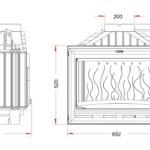 Каминная топка на дровах Invicta Option