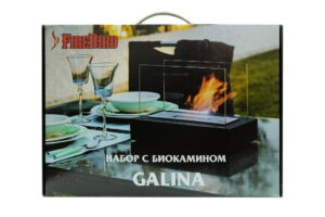 Набор с биокамином GALINA, биотопливом (1.5л.), зажигалкой