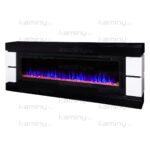 Электрокамин RealFlame Denver 60 BLM с очагом Saphir 60, звуковая имитация
