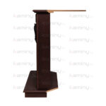 Электрокамин Dominica Corner DN с очагом Majestic Lux Brass