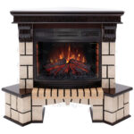 Электрокамин RealFlame Stone Coner 25/25,5 AO с очагом Firefield 25