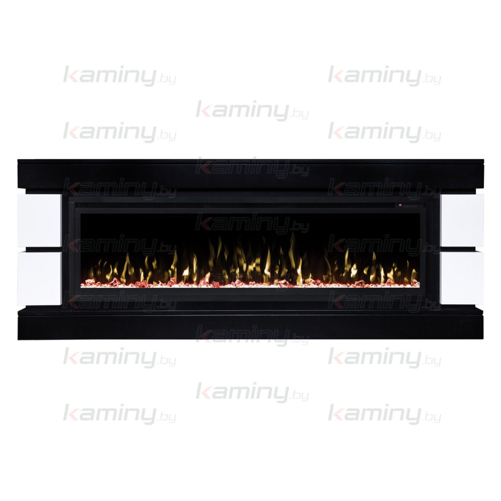 Электрокамин RealFlame Denver 60 BLM с очагом Saphir 60, звуковая имитация