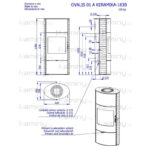 Печь-камин Romotop SONE 01 AKUM керамика с рельефной структурой