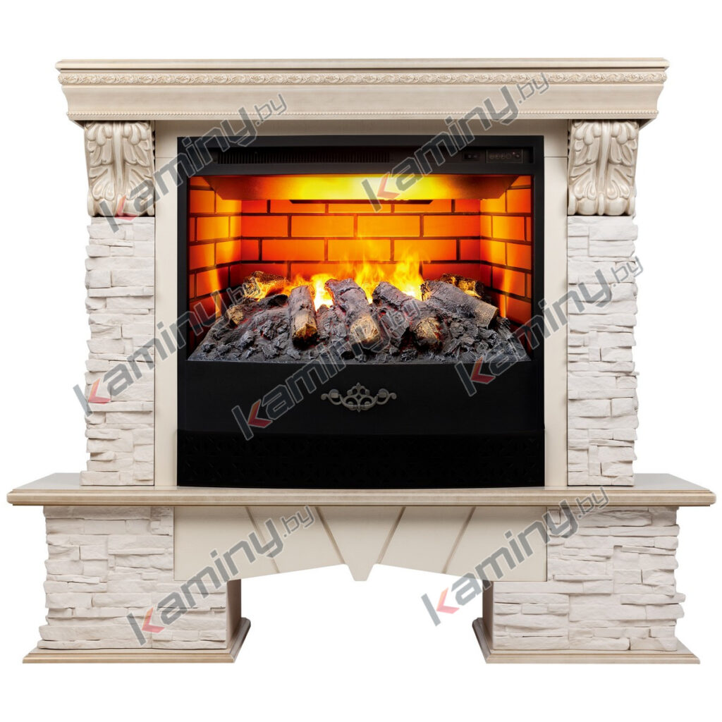 Электрокамин Rockland Lux 25/25,5 WT с очагом 3D Firestar 25,5